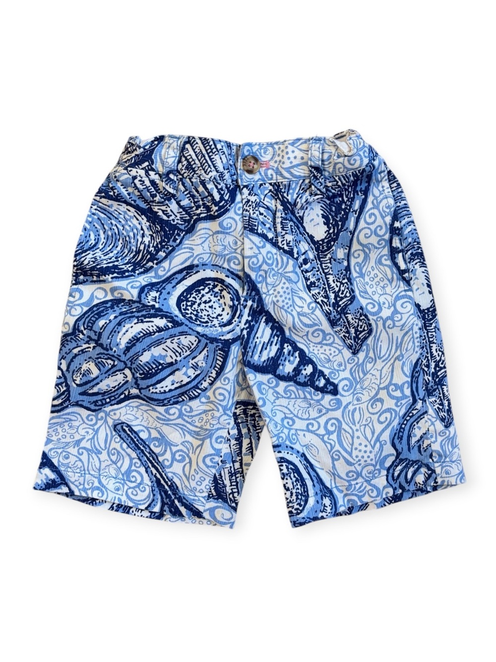 Lilly Pulitzer Boys Beaumont Shorts in “Stuffed Shells” Print